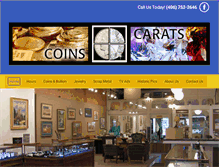 Tablet Screenshot of coinscarats.com